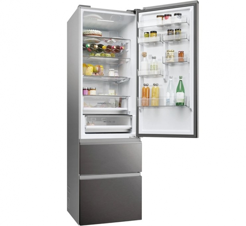 Réfrigérateur congélateur en bas Haier HTW5620CNMP 414 Litres