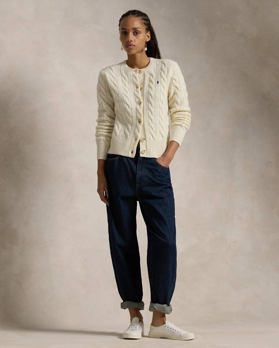 Polo Ralph Lauren Cardigan torsadé en laine et cachemire pour Femme