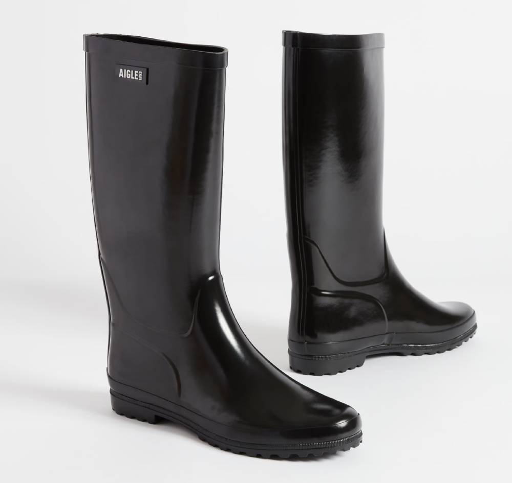 Bottes de Pluie ELIOSA Aigle noir pour Femme