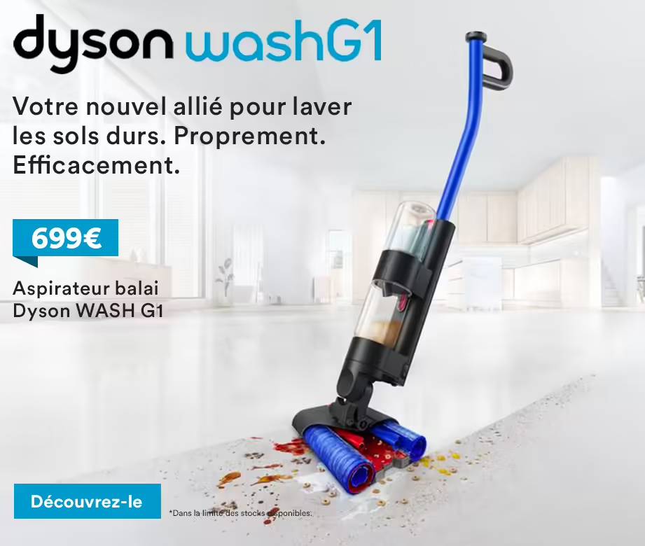 Aspirateur Balai Laveur DYSON WASH G1