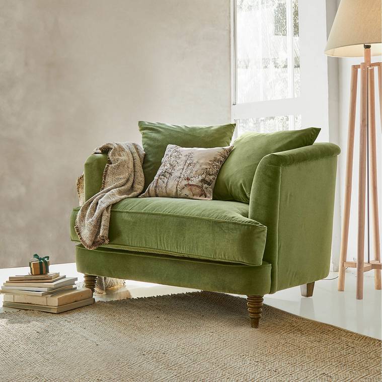 Fauteuil ETUEFFONT Bois de pin Vert - Loberon