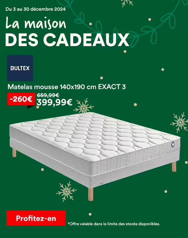 Matelas mousse BULTEX EXACT 3 140x190 cm