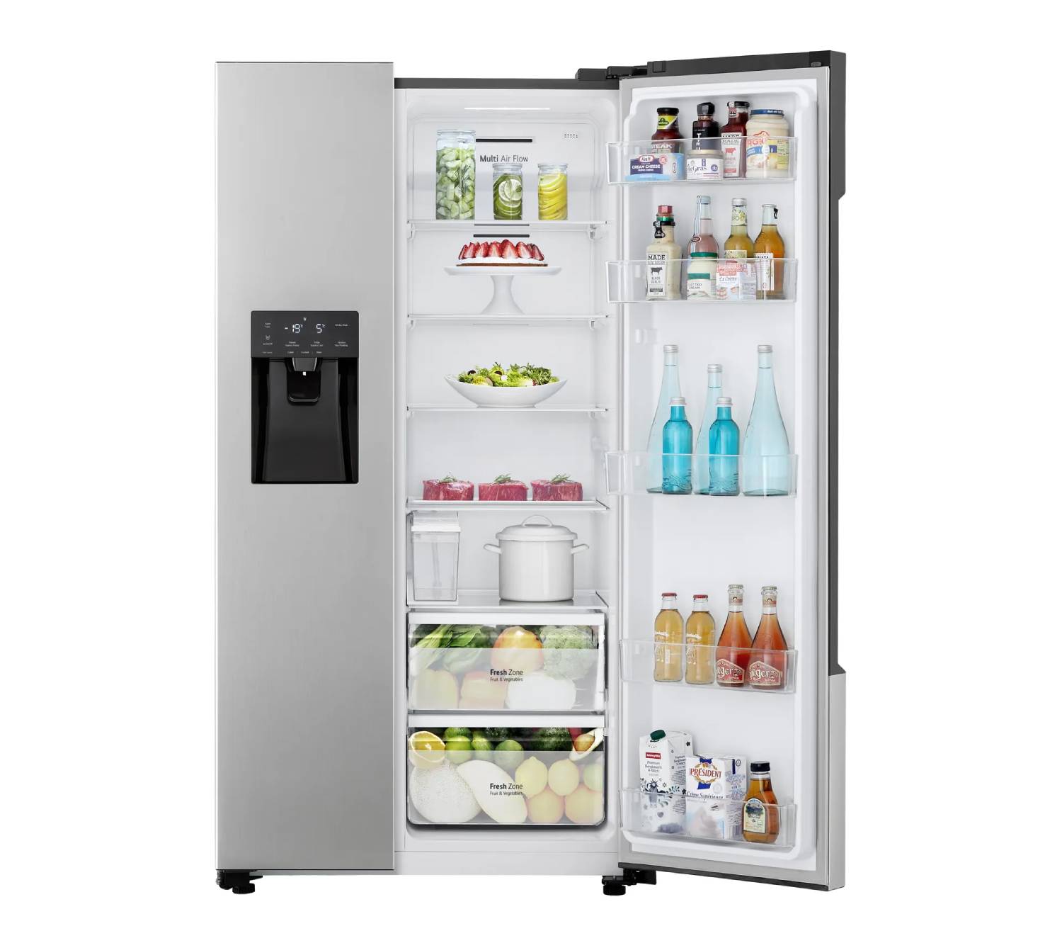 Réfrigérateur américain LG GSM32HSBEH 562 Litres Silver