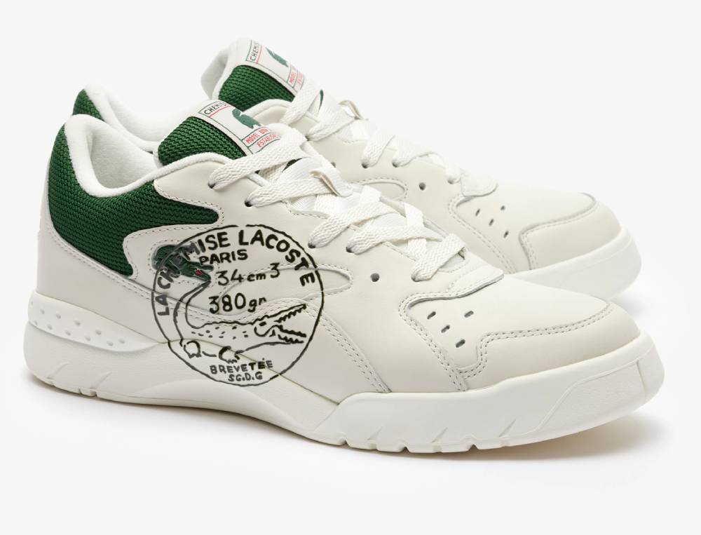 Sneakers Aceline 96 Runway Lacoste Défilé AH24 Beige/Vert foncé Pour Homme