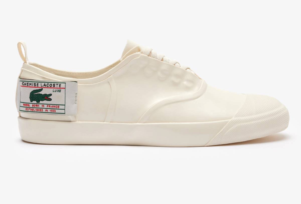 Sneakers René Runway Lacoste Défilé AH24 Unisexe Beige : Le chic sportif réinventé