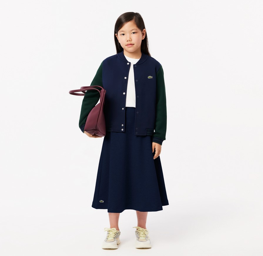 Teddy molleton manches contrastées Enfants Lacoste Unisexe Bleu/Marine Vert