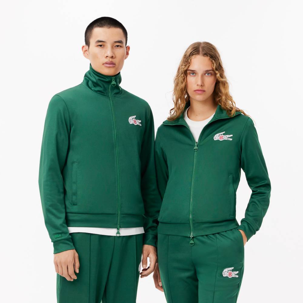 Veste de survêtement Lacoste x CLOT Unisexe Vert Sapin