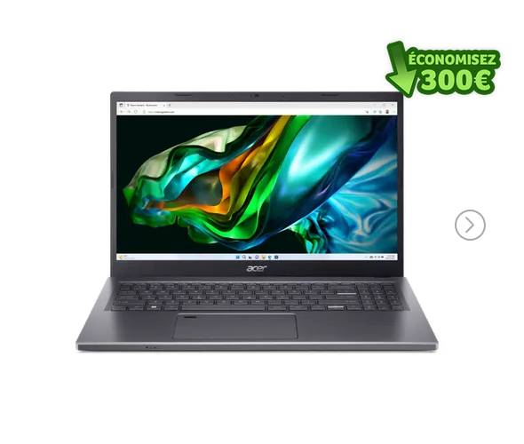 Acer Aspire Spin 14 ASP14-51MTN Ordinateur portable Gris pas cher : Réduction de -300€