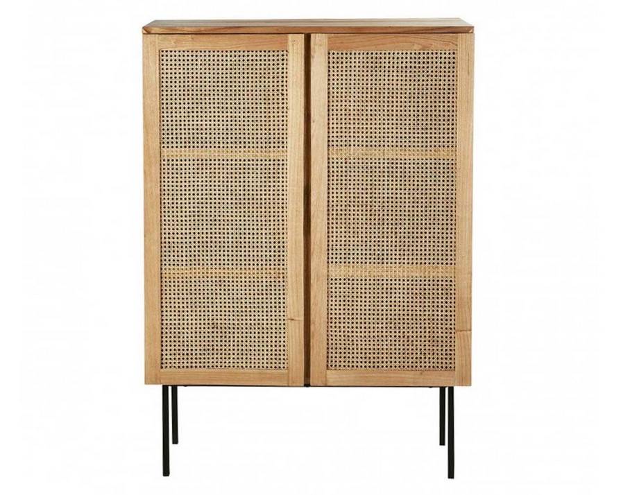 Armoire SOHO en bois d'acajou 190 cm - Berah Getah