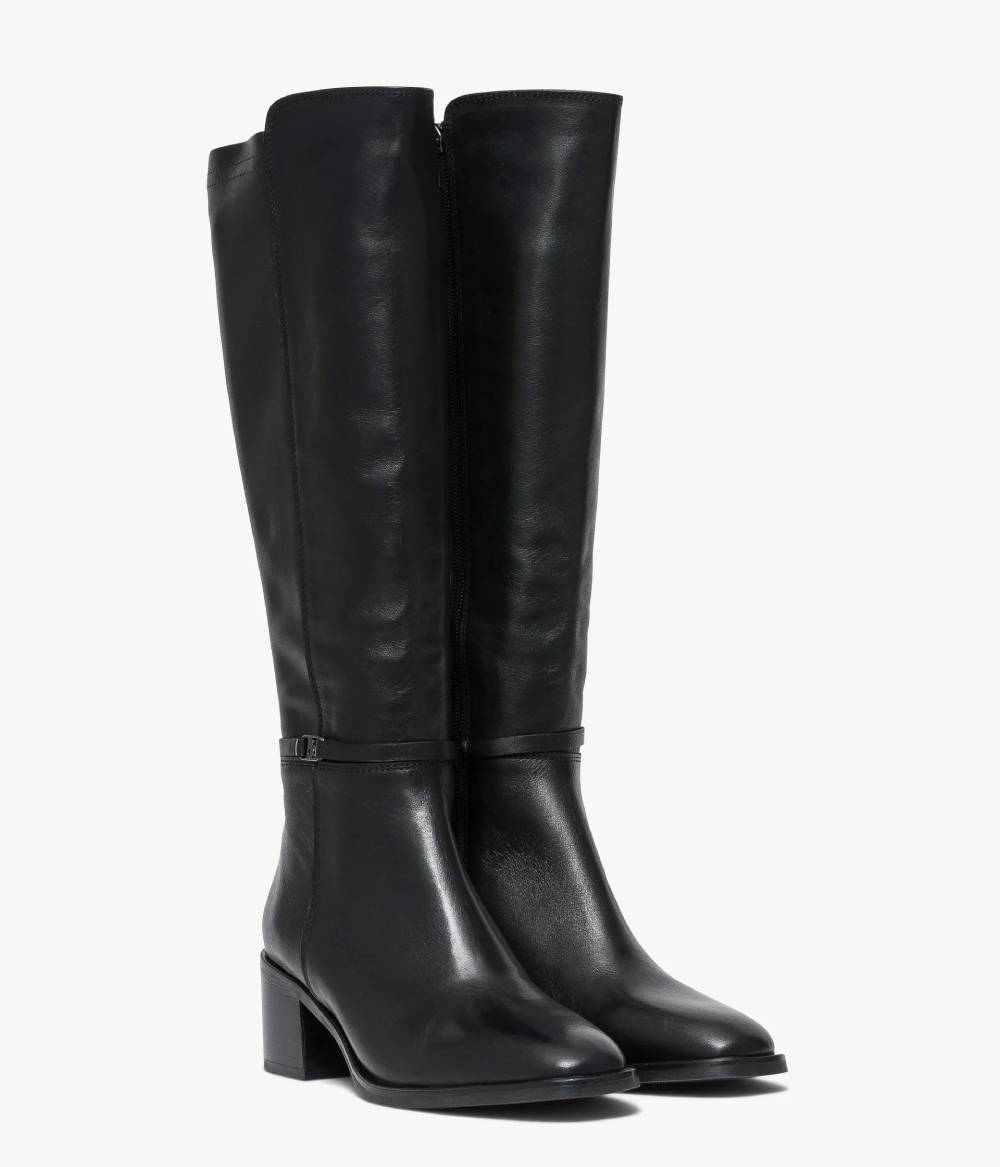 Bottes FANNY Femme Bocage en cuir noir