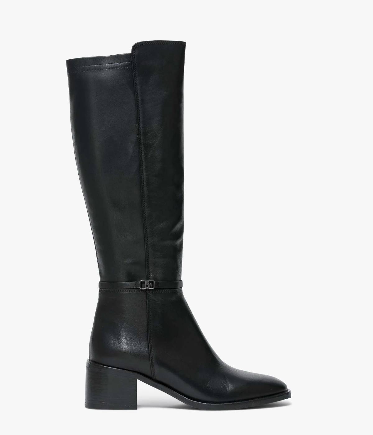 Bottes FANNY Femme Bocage en cuir noir : Élégance et confort au quotidien