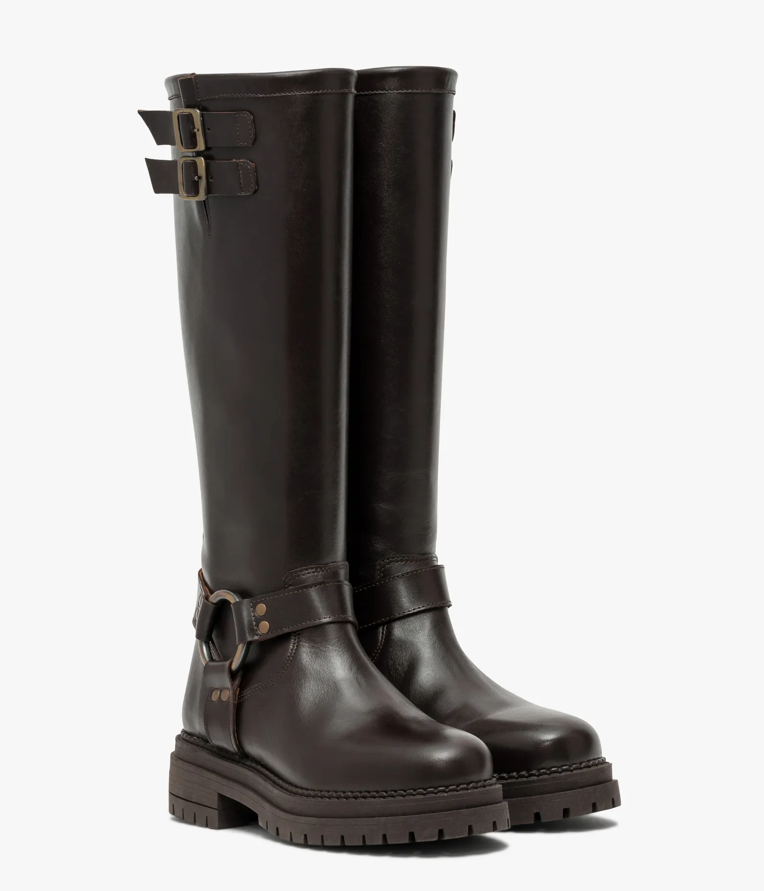 Bottes ONYX Femme Bocage en Cuir Marron