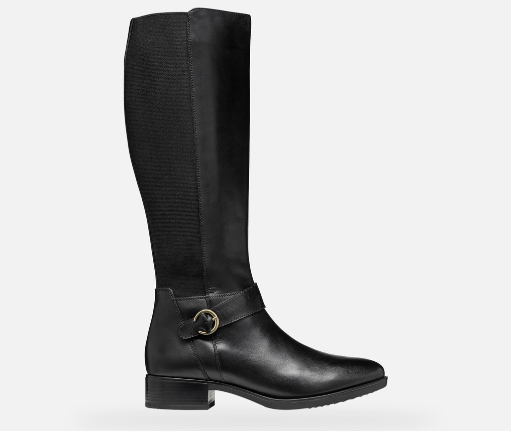 Bottes FELECITY Femme Geox Penélope Cruz en cuir noir