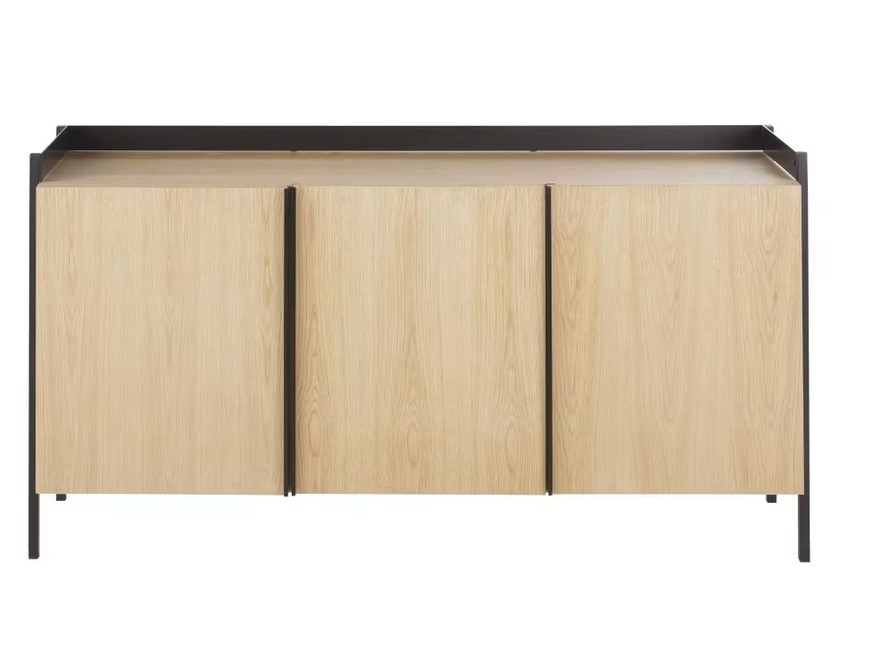 Buffet MUDO 3 portes en métal marron et noir de Maisons du Monde est à -60% !