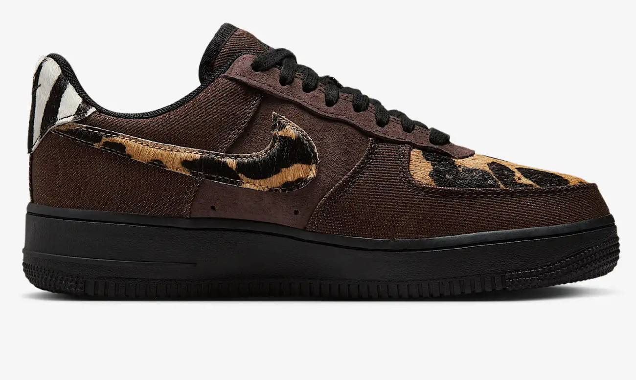 Nike Air Force 1 '07 Baskets Basses Marron baroque/Voile/Noir pour Femme