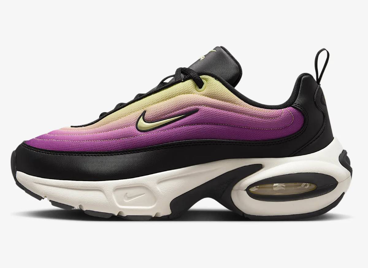 Nike Air Max Portal Baskets Basses Noir/Hyper Violet/Pale Ivory/Teinte Citron - Baskets Femme Nike