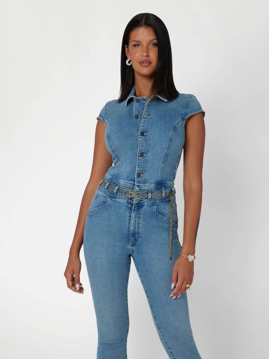 Combinaison Jean Femme GUESS Bleu