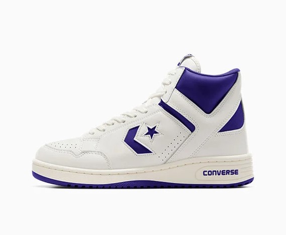 Converse Weapon Baskets Montantes Unisexe Violet court/Blanc vintage