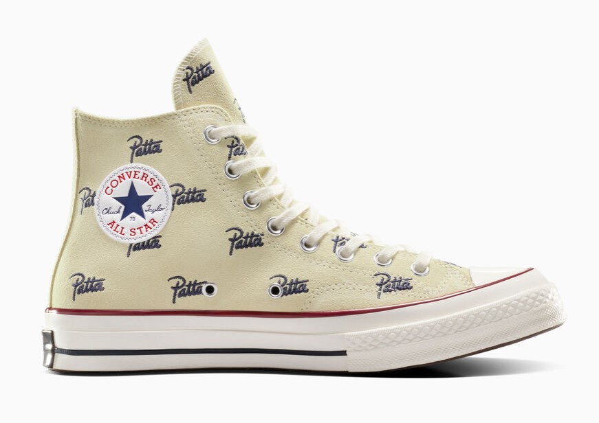 Converse x PATTA Chuck 70 Baskets Basses Unisexe Ivoire naturel/bleu insigne