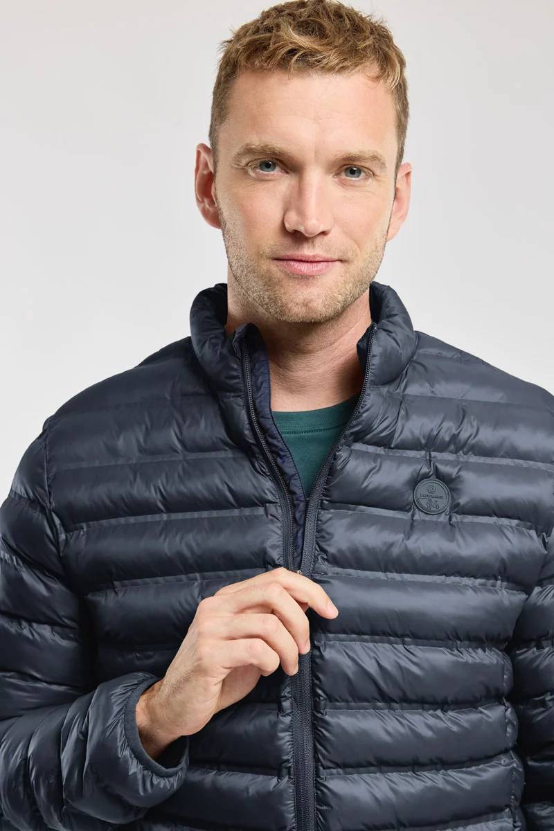 Doudoune déperlante HINBORD Homme Armor Lux Navy : Chaude et Élégante pour l'Hiver