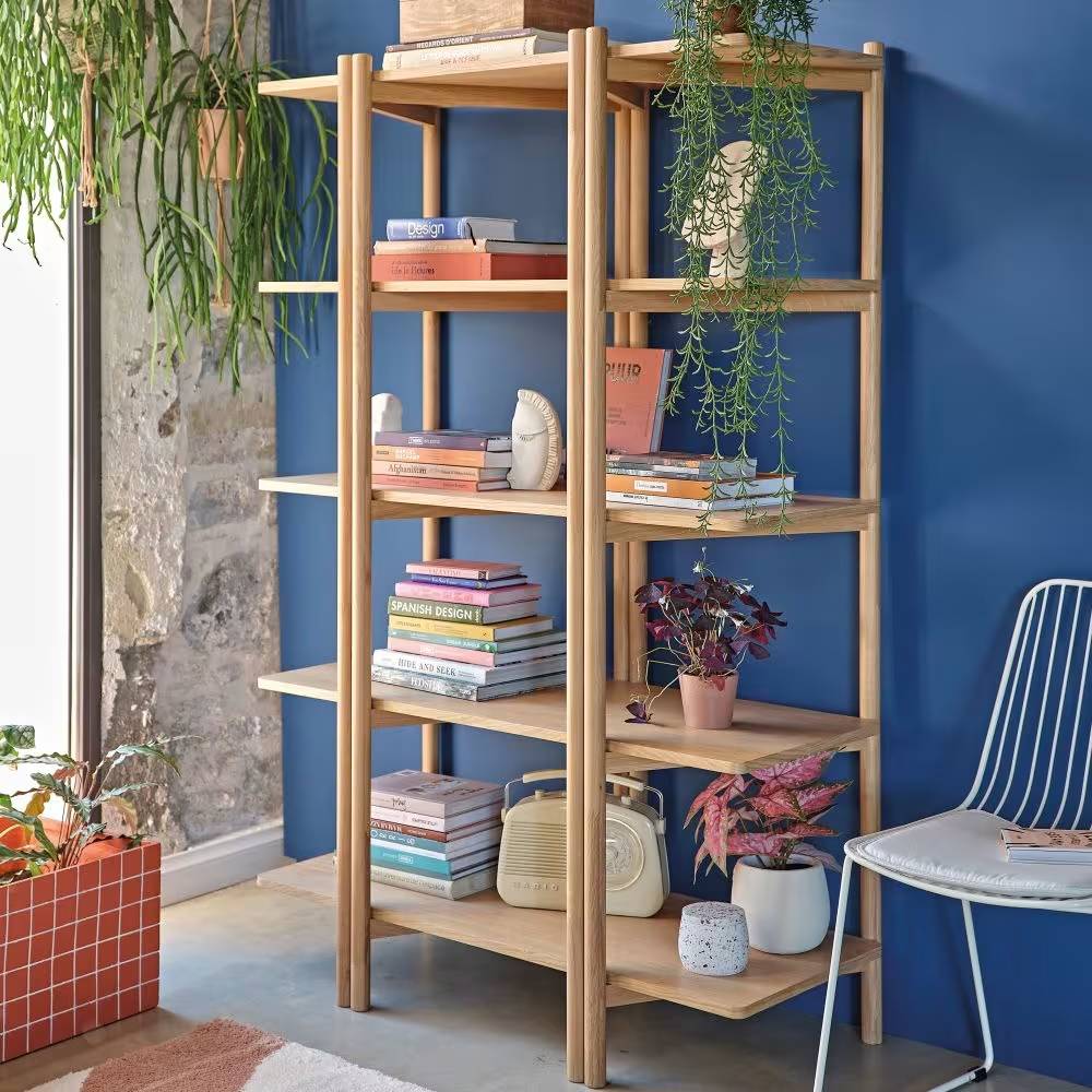 Etagère 5 niveaux LOURKA placage en bois de chêne - Maisons du Monde