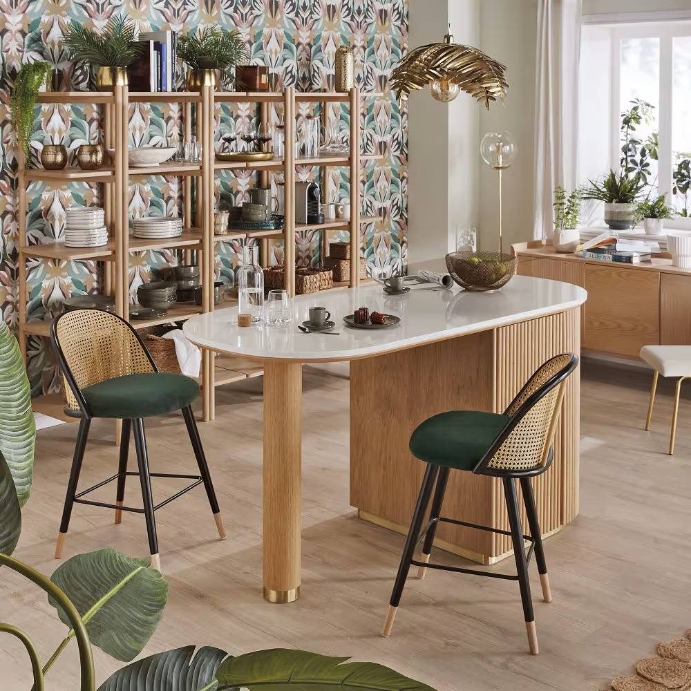 Etagère 5 niveaux LOURKA placage en bois de chêne - Etagère Maisons du Monde