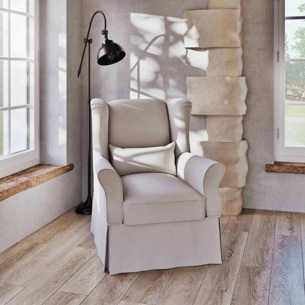 Fauteuil COTTAGE en lin blanc  - Maisons du Monde