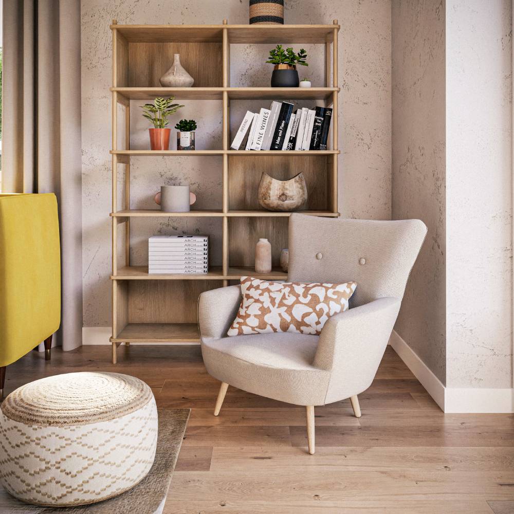 Fauteuil vintage SAO PAULO beige - Maisons du Monde