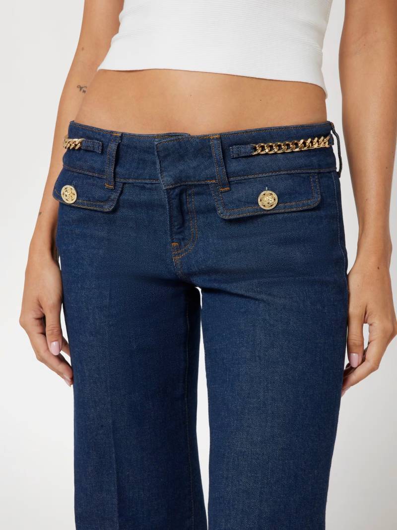 Jean évasé chaîne AVA Guess Bleu pour Femme