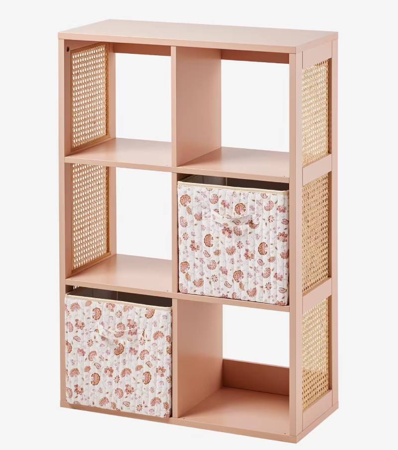 Meuble 6 cases LIGNE POÉSIE rose nude - Vertbaudet