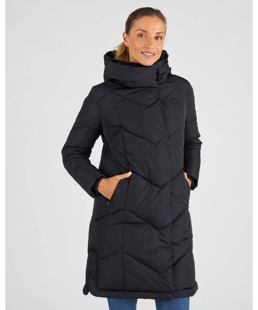 Parka longue Femme DAMART large col Thermolactyl 