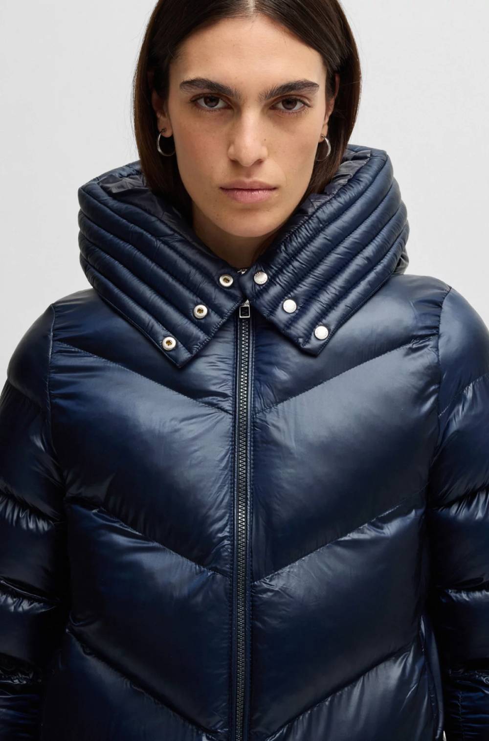 BOSS PETRANA3 Parka Femme matelassée et déperlante avec finitions lisses : Réduction -25% BLACK FRIDAY HUGO BOSS