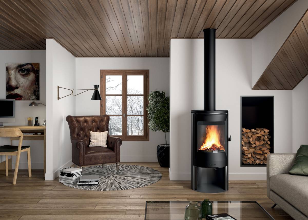 Poêle à bois Invicta NEOSEN 3 vitres Plus 8kW 100m² en acier