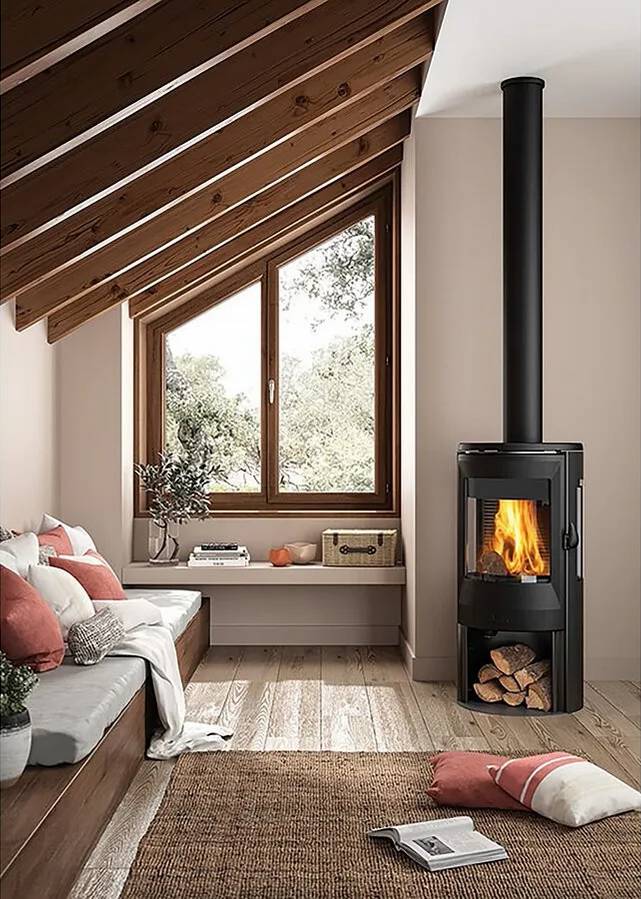 Poêle à bois Invicta NEOSEN 3 vitres Plus 8kW 100m² en acier