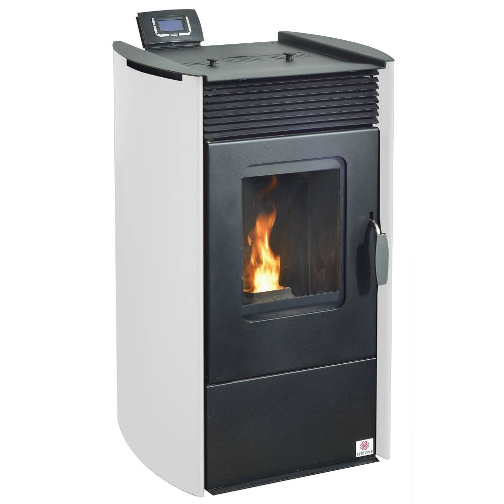 Poêle à granulés Bestove Bohème 8kW blanc