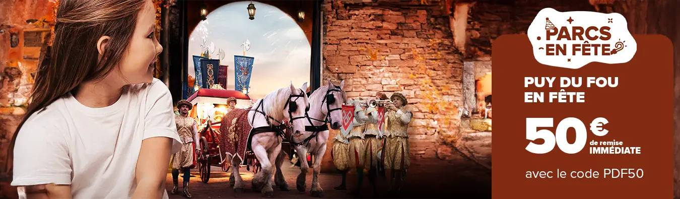 Séjour Puy du Fou - offres hôtel + parc et infos pour un week-end au Puy du Fou