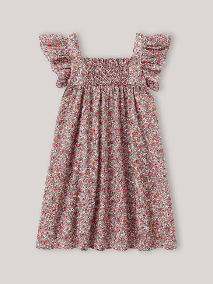 Robe Fille LUCIE Cyrillus tissu Liberty Cortège Parfums