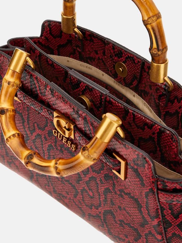 Sac à main SIBEL Guess imprimé python rouge