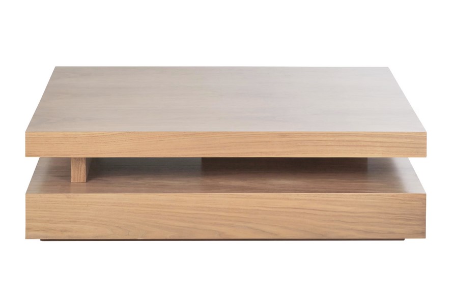 Table basse NUTTY 2 plateaux placage chêne - Maisons du Monde