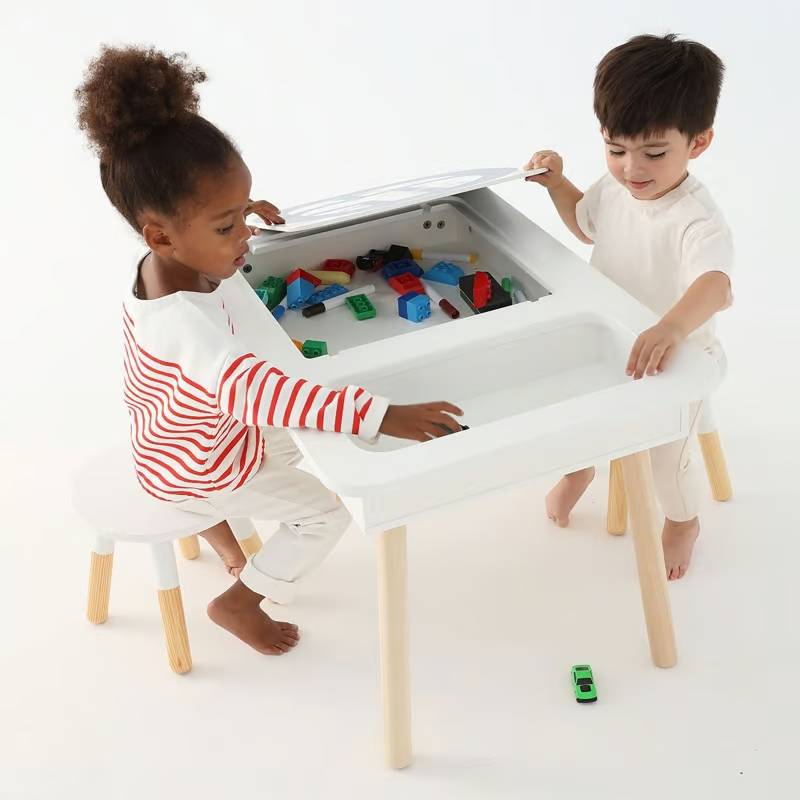 Table de jeux 4 en 1 bois OXYBUL de 3 ans à 6 ans