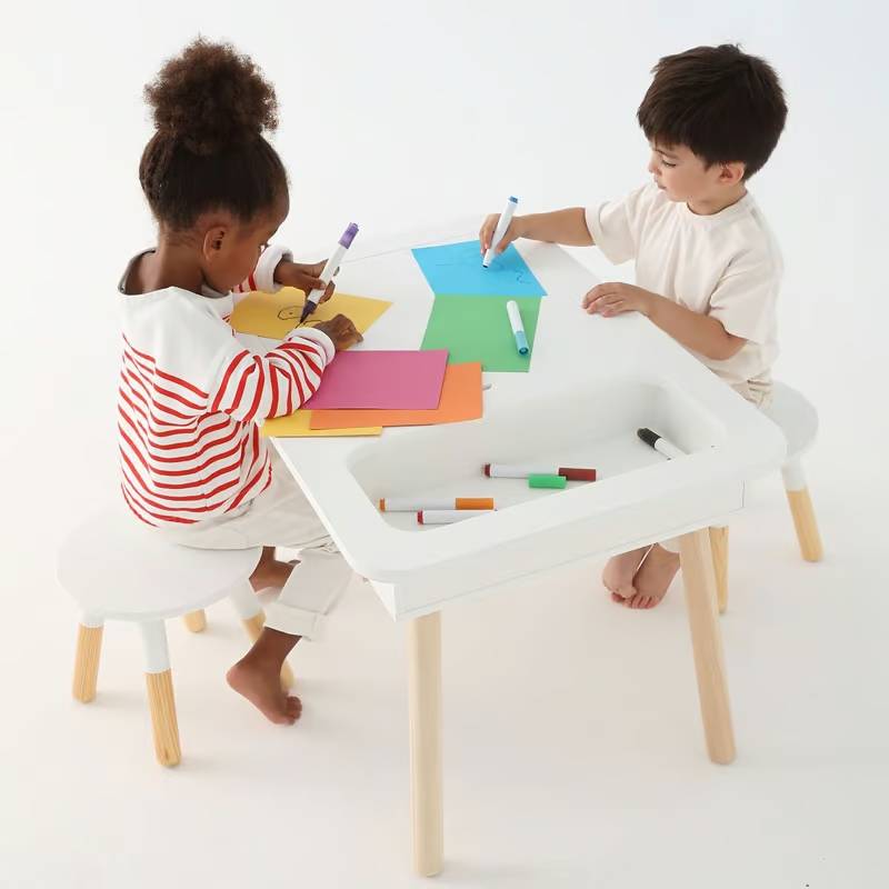 Table de jeux 4 en 1 bois OXYBUL de 3 ans à 6 ans