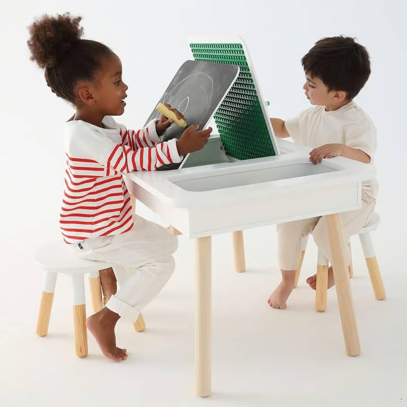 Table de jeux 4 en 1 bois OXYBUL de 3 ans à 6 ans