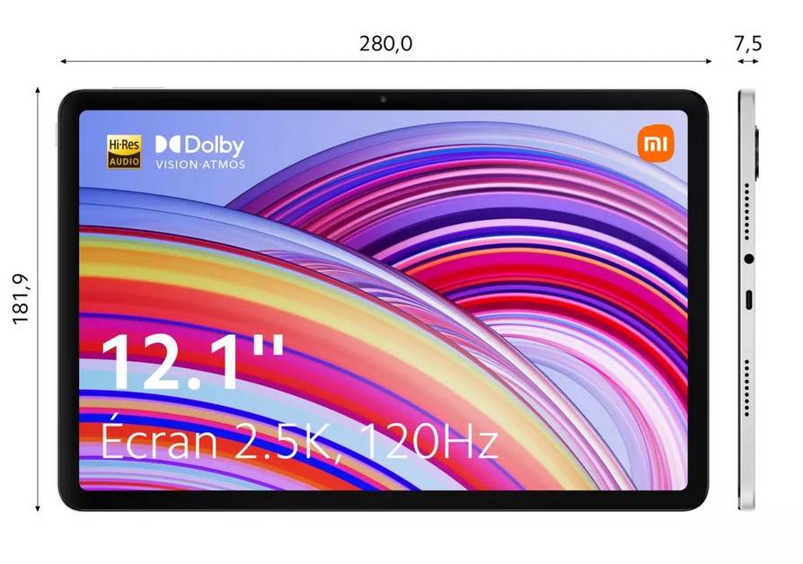 Tablette XIAOMI Redmi Pad PRO 12.1'' 6Go/128GO/2,5K