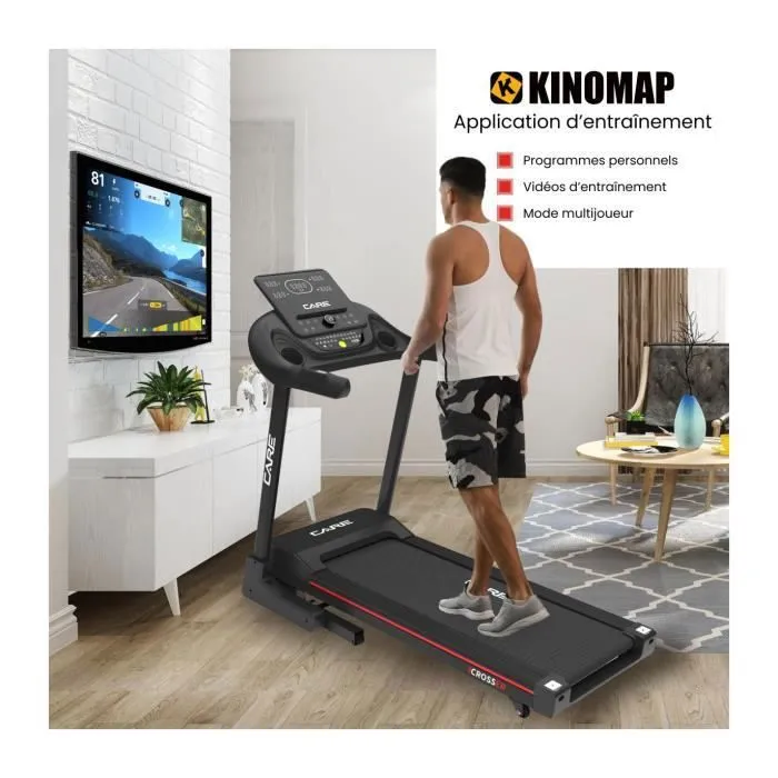 Tapis de course connecté CARE 50744 CROSSER 18km/h