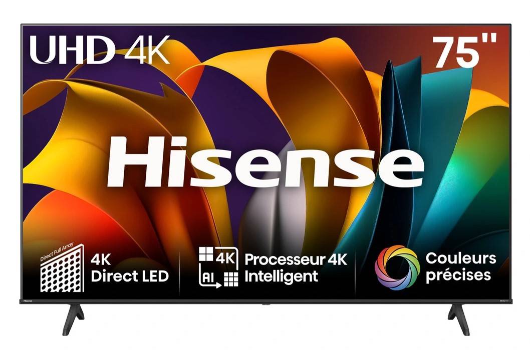 TV HISENSE 75A6N 191 cm Smart TV UHD 4K pas cher - Meilleure Qualité et Prix