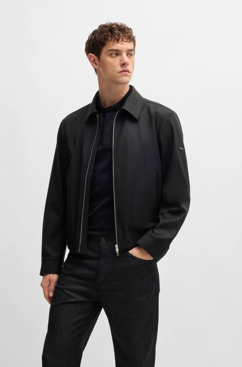 Veste en laine déperlante BOSS x ASTON MARTIN Noir