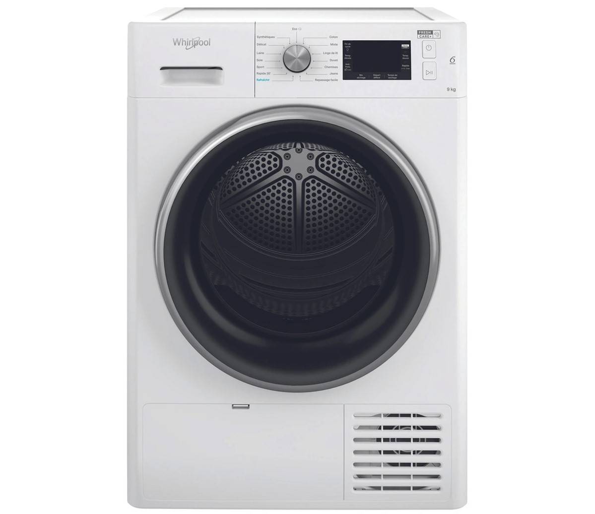 Sèche-linge pompe à chaleur Whirlpool FFTDNM229X2BSFR 9 Kg