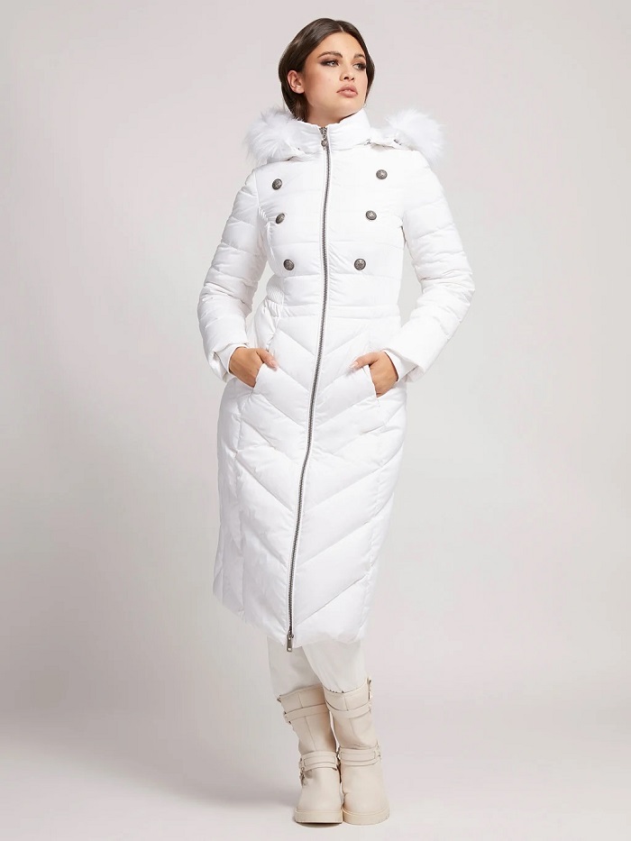 manteau doudoune femme blanc