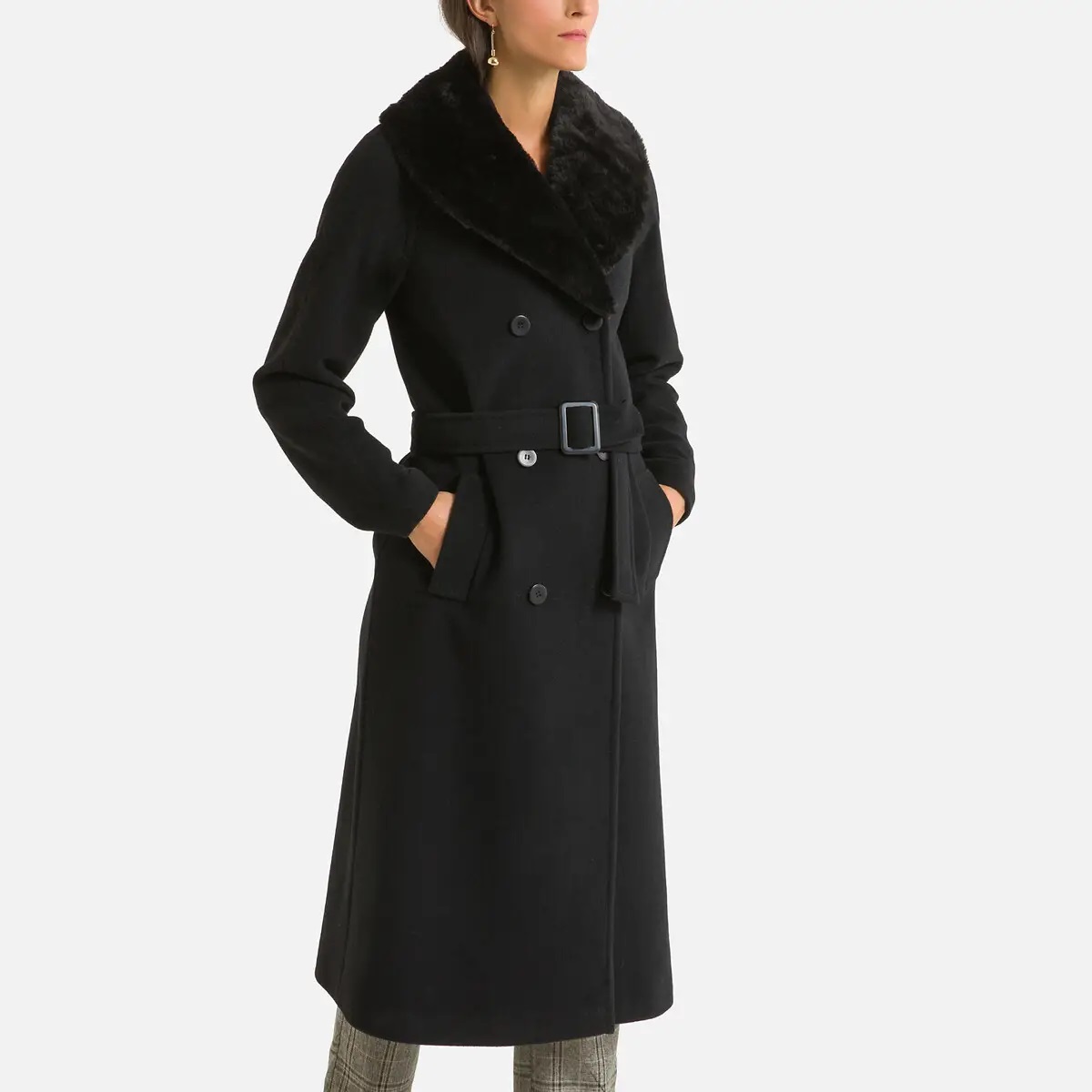 la redoute manteau noir femme