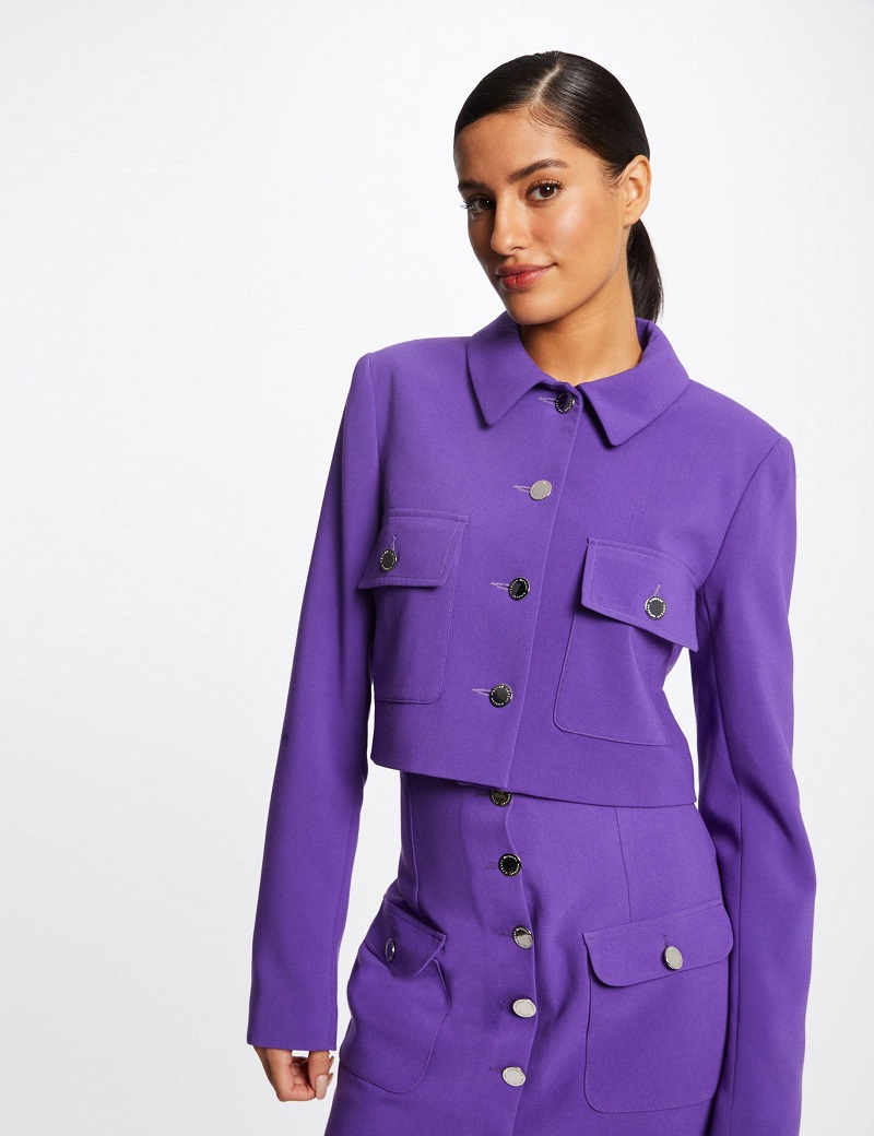 manteau morgan violet
